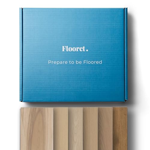 Flooret Luxury Vinyl Plank Flooring Signature Bestsellers Sample Kit | 6 Pieces of 12' Cut Samples from Real Planks | DIY Click Installation, 40 Mil Wear Layer, Waterproof and Scratch Resistant LVP
