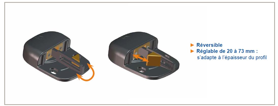 PORTAC Sabot en Composite automatique réversible