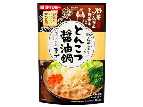 ダイショー とんこつ醤油鍋スープ 750g×10パック入り (箱) 業務用 セット