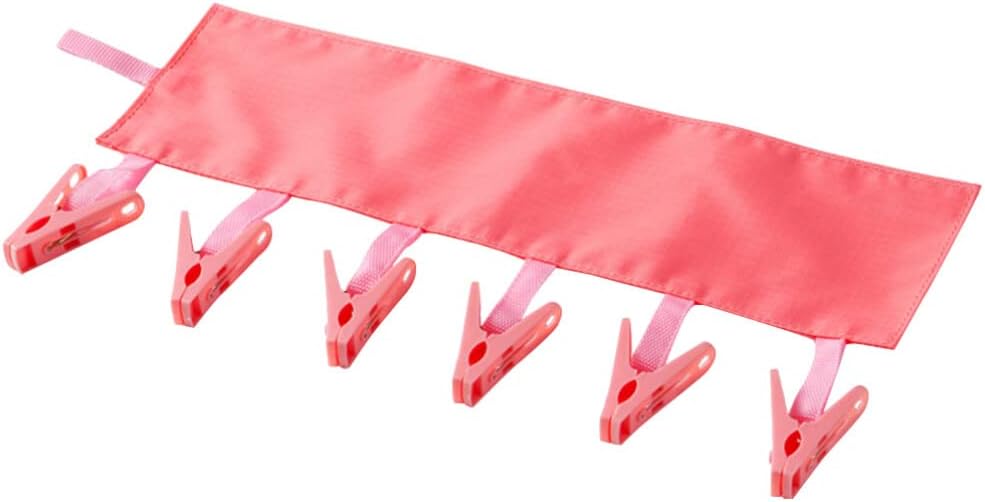 Cloth Hangers Foldable Travel Laundry Rack 6 Clips Drying Rack for Bathroom