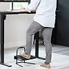 VIVO Ergonomic Height Adjustable Foot Rest Relief Platform, Elevated Stool for Comfortable Sit to Stand Workstation, Non-Slip Surface, Portable, Home Office Classroom Use, Black, STAND-FT01