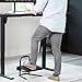 VIVO Ergonomic Height Adjustable Foot Rest Relief Platform, Elevated Stool for Comfortable Sit to Stand Workstation, Non-Slip Surface, Portable, Home Office Classroom Use, Black, STAND-FT01