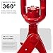 Kivomot Drop Forged Steel Swivel Self-Locking Hook,Heavy Duty Swivel Safety Hook,7165LB,Forged Steel,Large Swivel Eyes 3/8