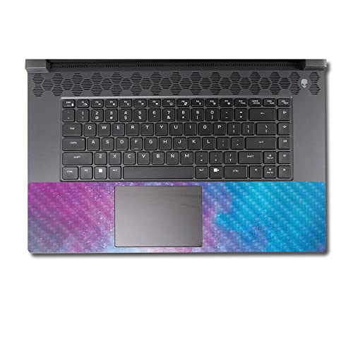 Image of MightySkins Carbon Fiber Skin Compatible with Alienware M17 R5 (2022) Full Wrap Kit - Cotton Candy Sky | Protective, Durable Textured Carbon Fiber Finish | Easy to Apply | Made in The USA