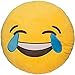 Emoji-Kissen, 35 cm, kreatives Smiley, rundes Kissen, niedliches weiches Plüsch-Spielzeug für Auto, Büro, Heimdekoration (4)