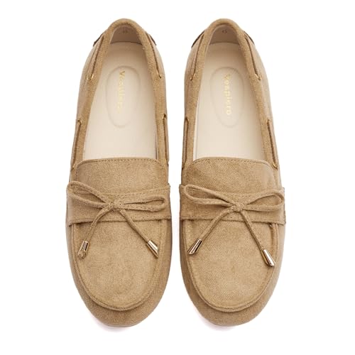 Image of Vespiero Loafers for Women Slip On Flats Comfortable Business Dressy Casual Non Slip Work Walking Office Loafers Shoes