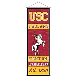 USC Trojans Banner and Scroll Sign