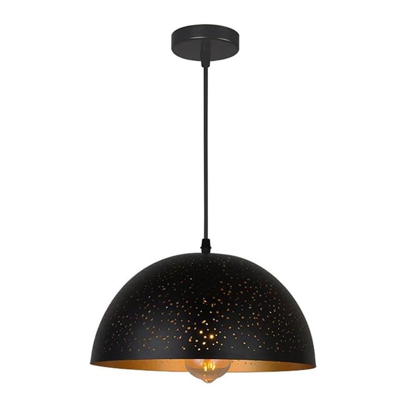 Lustre dôme 18" or noir : finissez-en avec l'éclairage blafard