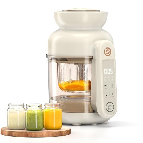 BabyNutri Auto Baby Food Maker, Glass Baby Food Mill, Baby Blender & Steamer and Puree Maker with Auto Cooking, Easy Cleaning, Touch Screen,...