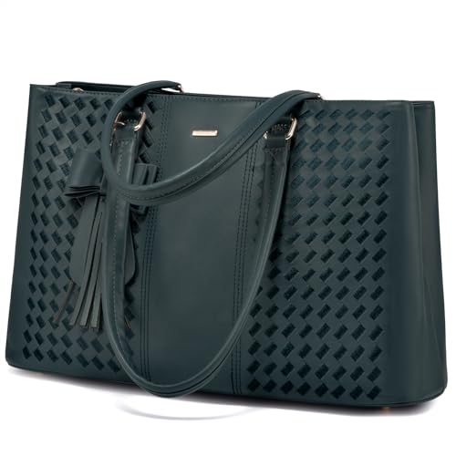 Image of LOVEVOOK Laptop Tote Bag for Women 15.6 Inch Waterproof Leather Computer Bags for Business Office Work Briefcase
