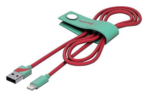 Cables Mfi Lighting Line de 1,2 M y 4 Ft color acquamarina para dispositivos compatibles