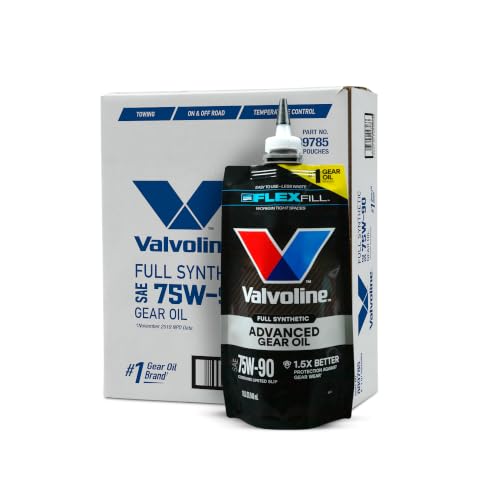 N212351032 Rear Drive Shaft Loss of Propulsion - 2021 Cadillac Chevrolet GMC 4 Valvoline Flexfill SAE 75W-90 Full Synthetic Gear Oil 1 QT, Case of 4