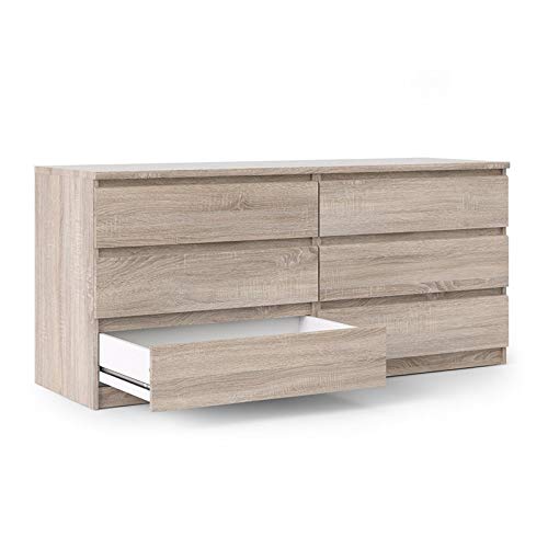 Atlin Designs Contemporary 6 Drawer Double Dresser In Truffle Gray |  Desertcart Brunei