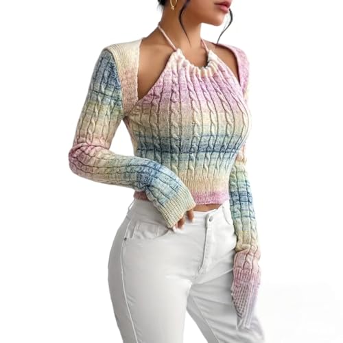 Women's Long Sleeve Open Front Cardigan, Casual Bolero Sweater Top