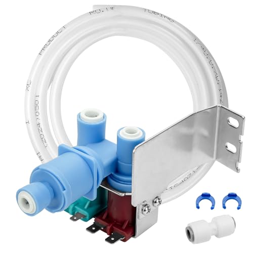 W10408179 IMV708 Refrigerator Water Inlet Valve Kit W10179146 by Cenipar - Compatible with Whirl-pool, Ken-more,May-tag Refrigerators, Replaces 4389177 2304757 2205762 2188708 2186486