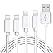 Haribol MFi Certified iphone Lightning Cable, iPhone Charger 4Pack[ 3.3FT 6.6FT] Lightning to USB Charger cable for iPhone X/iPhone 8/8 Plus/7/7 Plus/6s/6s Plus/6/6 Plus/iPad and more(White)