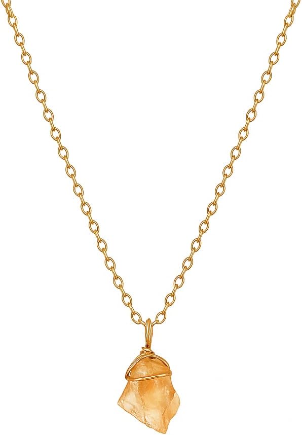 925 Sterling Silver Pendant Necklace, Natural Raw Gemstone Birthstone, Gift For Women, Genuine Rough Gemstone Pendant, Gift For Her, 925 Sterling Silver Jewelry 18 Inch Chain