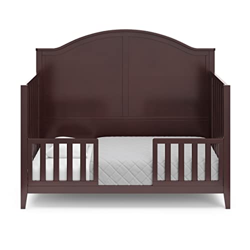 Image of Storkcraft & Graco Toddler Safety Guardrail Kit with Slats (Espresso) - GREENGUARD Gold Certified, Converts Compatible Storkcraft & Graco Crib to Toddler Bed, Kit Includes 2 Guardrails | GREENGUARD Gold Certified, Converts Compatible Storkcraft & Graco Crib to Toddler Bed, Kit Includes 2 Toddler Guardrails