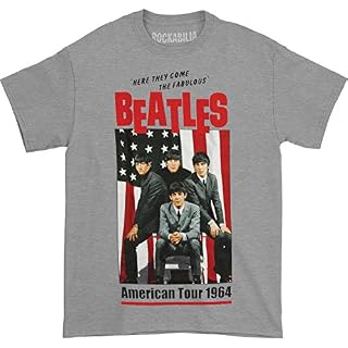 The Beatles 1964 Tour T-Shirt - Les Beatles, Paul McCartney, John Lennon, RIngo Starr, George Harrison