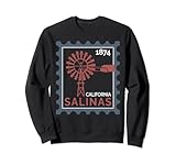 Sello postal con una vieja turbina de viento en Salinas Sudadera