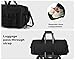 LHI 50L Tactical Duffle Bag for Men, 3-in-1 Gym Duffle and Backpack, Shoe Compartment, Laptop Sleeve and MOLLE, Carry-On Travel Weekender and Overnight Bag – Black