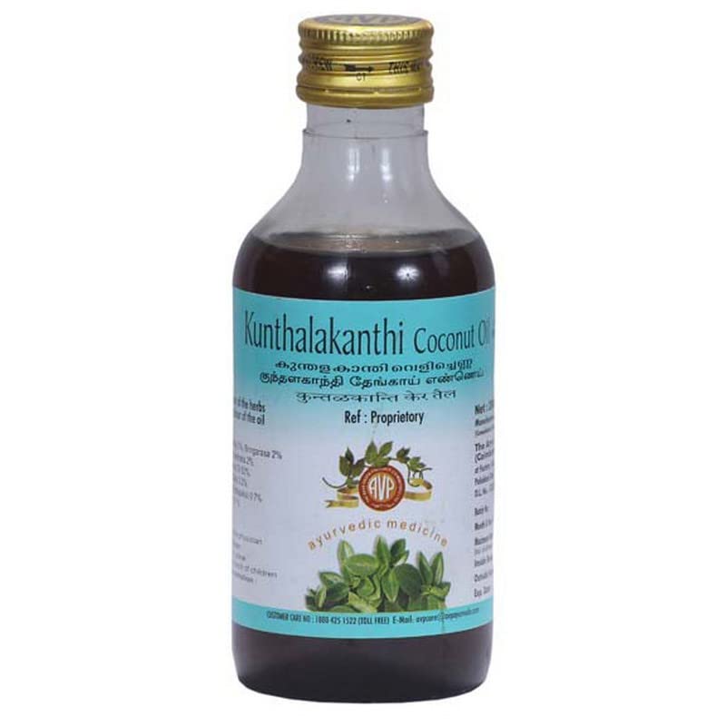 ARYA VAIDYA PHARMACY KUNTHALAKANTHI COCONUT OIL 200 ML With Dwakan Yashathimadhu Ghan Vati-image-39