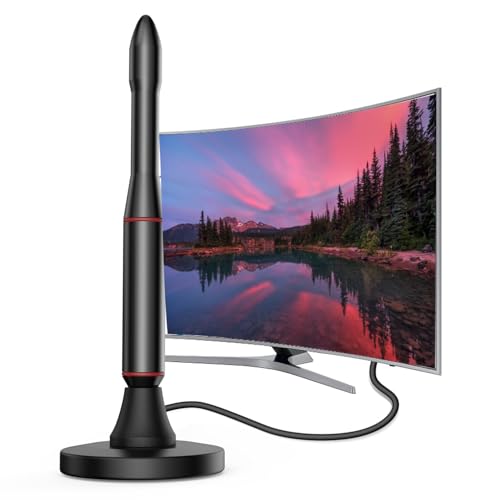 Antenne TV d'intérieur haute performance avec gain élevé et câble 10m