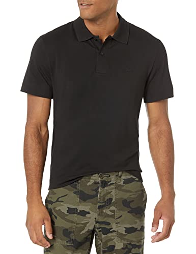 Polo actif Lacoste pour homme solide respirant, t-shirt col boutonné mode masculine active