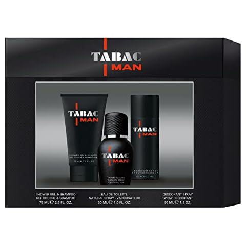 Tabac® Man | Trio Set - kraftvoll-maskuline Duftkomposition mit intensiv würziger Ausstrahlung | 30ml Eau de Toilette, 75ml Duschgel & 50ml Deodorant Spray Cover
