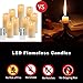 YIWER Flameless Candles Set of 9 Ivory Dripless Real Wax Pillars Include Realistic Dancing LED Flames and 10-Key Remote Control with 24-Hour Timer Function 400+ Hours （9）