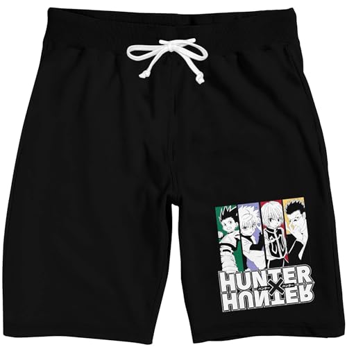 Hunter X Hunter Characters Men's Black Sleep Pajama Shorts