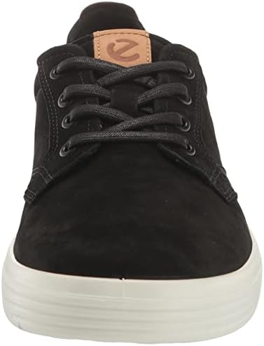 ECCO Men's Soft Classic Plain Toe Tie Sneaker, Black/Lion Nubuck, 10-10.5 | Image 1