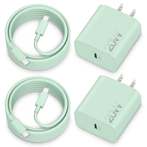 iPhone 17e/17/16e/16 Charger Fast Charging 2Pack 20W USB C Wall Charger Block Cube with 6FT USB C Cable Cord for iPhone 17e/17/17 Pro Max/Air/16e/16/15 Pro Max/Plus iPad Pro 13/12.9/11 inch AirPods