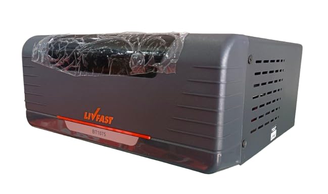 Image of Livfast Inverter BT1075 Square Wave 12V (36 Months Warrenty) Fast Battery Charging Process use Home & Office, Shops & Reliable Power Backup | Minimum Maintenance