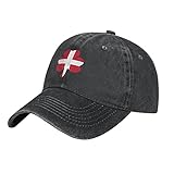 YINGD Cowboy Baseball Cap Dänemark Flagge Kleeblatt Hut Verstellbar Casual Waschbar Sonnenhut für Männer Frauen Unisex Sport Hut Schirmmütze, Hut 863, One size