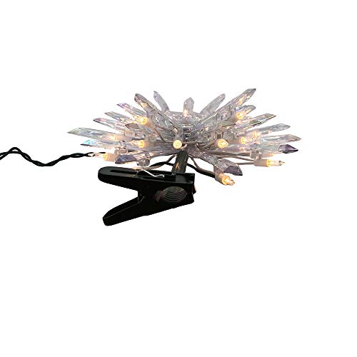 Kurt-S-Adler-Kurt-Adler-UL-30-Light-Crystal-Snowflake-Treetop-Clear Kurt S Adler Kurt Adler UL 30 Light Crystal Snowflake Treetop Clear