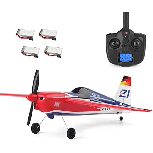 RC flygplan, 2.4G fjärrkontroll, borstlös motorplan, 3D och 6G Stunt RC glider, LED RC glider, styv Wingplane, 100 m avstånd, stabilitet flygning