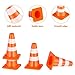 Sosoport Mini Traffic Cone Toys 50Pcs Road Street Signs Construction Barricade Educational Traffic Cognitive Toy for Kids Interactive Play and Safety Awareness