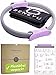 beneyu ® Rutschfester & Superleichter Pilates Ring - Oberschenkeltrainer - 36cm +Tasche +Übungen (lila anthrazit, 36 cm)