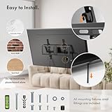 VonHaus Tilt TV Wall Bracket for 37-85" Screens, Tilting Flat to Wall Mount with Quick Release Straps, 75kg Capacity, Max VESA: 400x600mm, for Curved and Flat TV's - Image 6