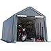 Quictent Storage Shelter 6 x 6- Feet Outdoor Carport Shed Heavy Duty Car Canopy Grey
