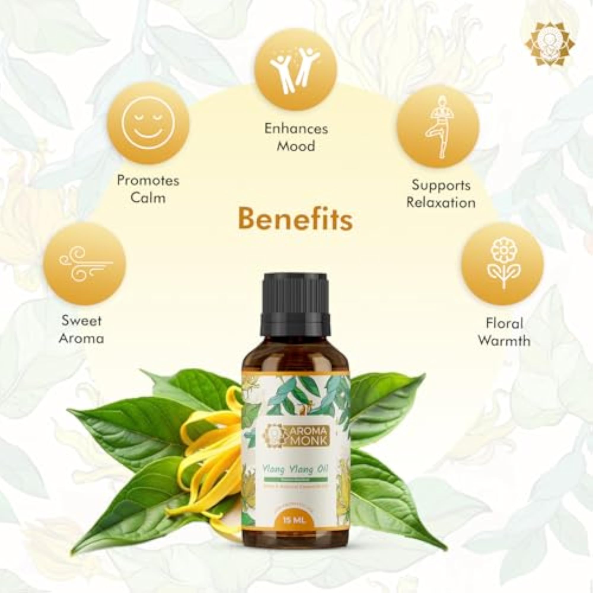 Aroma Monk Ylang Essential Oil, 100% Pure