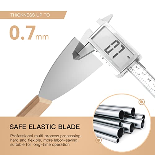 Putty Knife Set, 4 Pack Stainless Steel Paint Scraper With Wooden Handle, Filling Spackle Knife For Cleaning, Decorating, Diy, Removing (1.5,3,4,5In) #TOP3