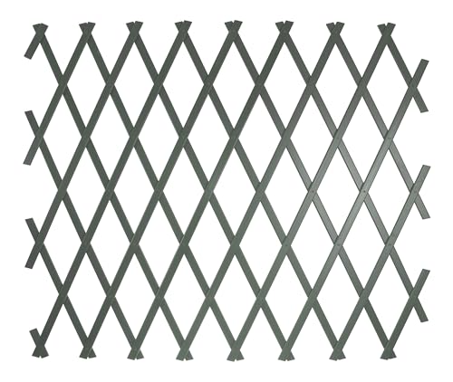 HERSIG - Celosias para Terraza Exterior - Celosia PVC Color Gris (100x300cm) - Celosia Extensible - Decoracion Jardin Exterior - Celosias Decorativas Resistentes