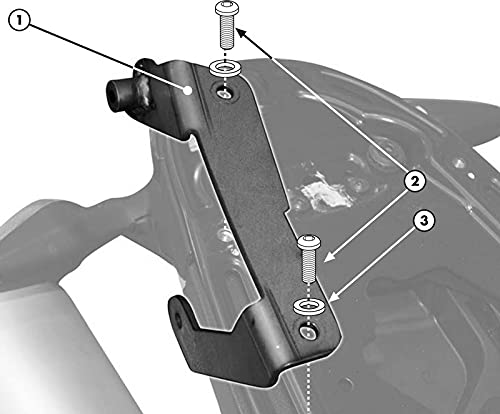 Givi 7400Kit Kit Montaggio Portabici T681 Te7400 Nero 40