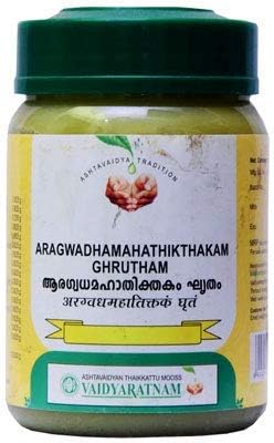 Vaidyaratnam Aragwadhamahathikthakam Ghrutham (150 Gm) (Pack of 2)| Ayurvedic Products | Ayurveda Products | Vaidyaratnam Products