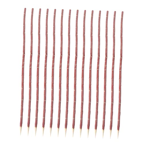 ifundom 100Pcs Wooden Bbq Forks for Grilling Natural Meat Skewers for Outdoor Barbecue and Comfortable to Hold for Family Use and Bbq Stores