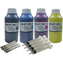 ND R @ 4 زجاجات 250 مل طقم إعادة تعبئة الحبر Durabrite مع 4 محاقن إعادة تعبئة لطابعات Epson 786 786XL T786Workforce Pro WF-5620 WF-5690 WF-5110 WF-5190 WF-4630
