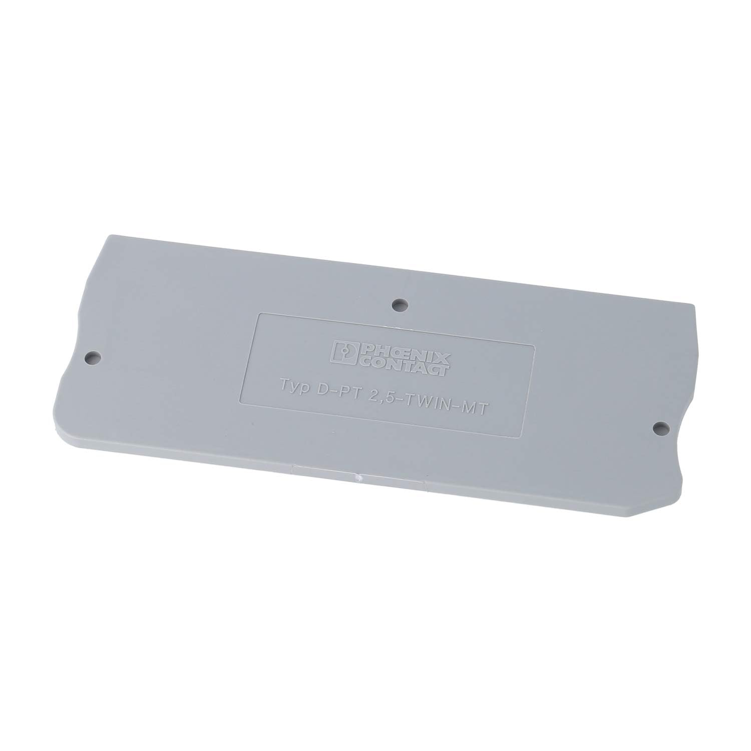 Couvercle d-pit2,5-twin-mt Phoenix 2,2 mm gris isolant et rigide