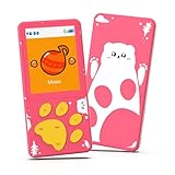 MP3 Player for Kids,32GB Pink Kids MP3 Player with Bluetooth,Speaker, 2.4 inch Color Screen,Soothing Sound,Flashlight,Games,Voice Recorder,Music Player with Cartoon Bear Paw Button Expandable to 128GB